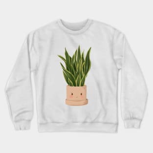 Cute Plant Illustration, Snake Plant Crewneck Sweatshirt